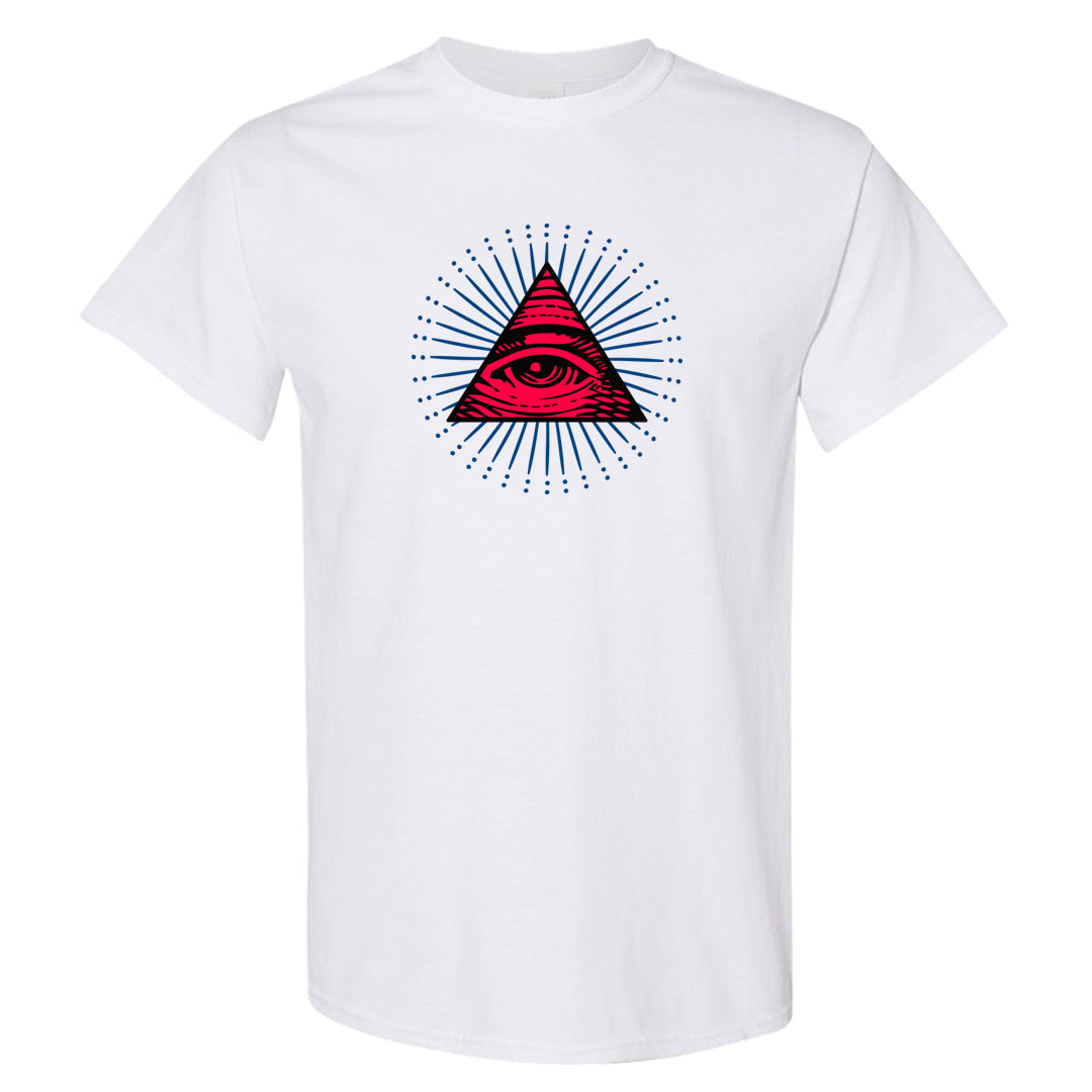 Fadeaway 38s T Shirt | All Seeing Eye, White