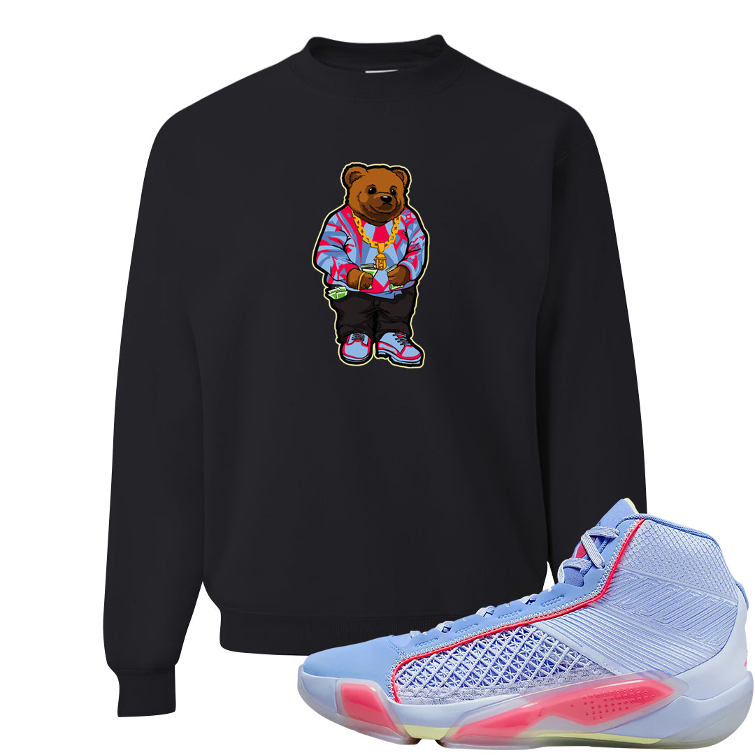 Fadeaway 38s Crewneck Sweatshirt | Sweater Bear, Black