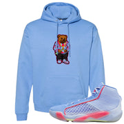 Fadeaway 38s Hoodie | Sweater Bear, Carolina Blue