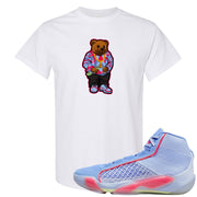 Fadeaway 38s T Shirt | Sweater Bear, White