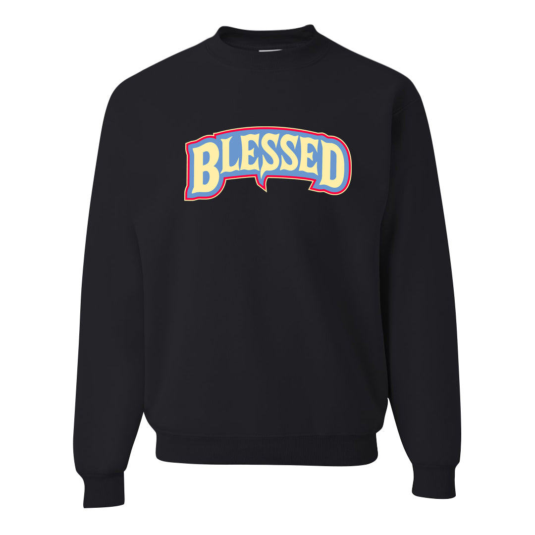 Fadeaway 38s Crewneck Sweatshirt | Blessed Arch, Black