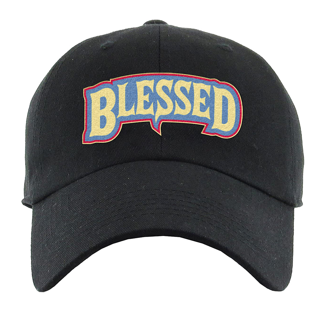 Fadeaway 38s Dad Hat | Blessed Arch, Black