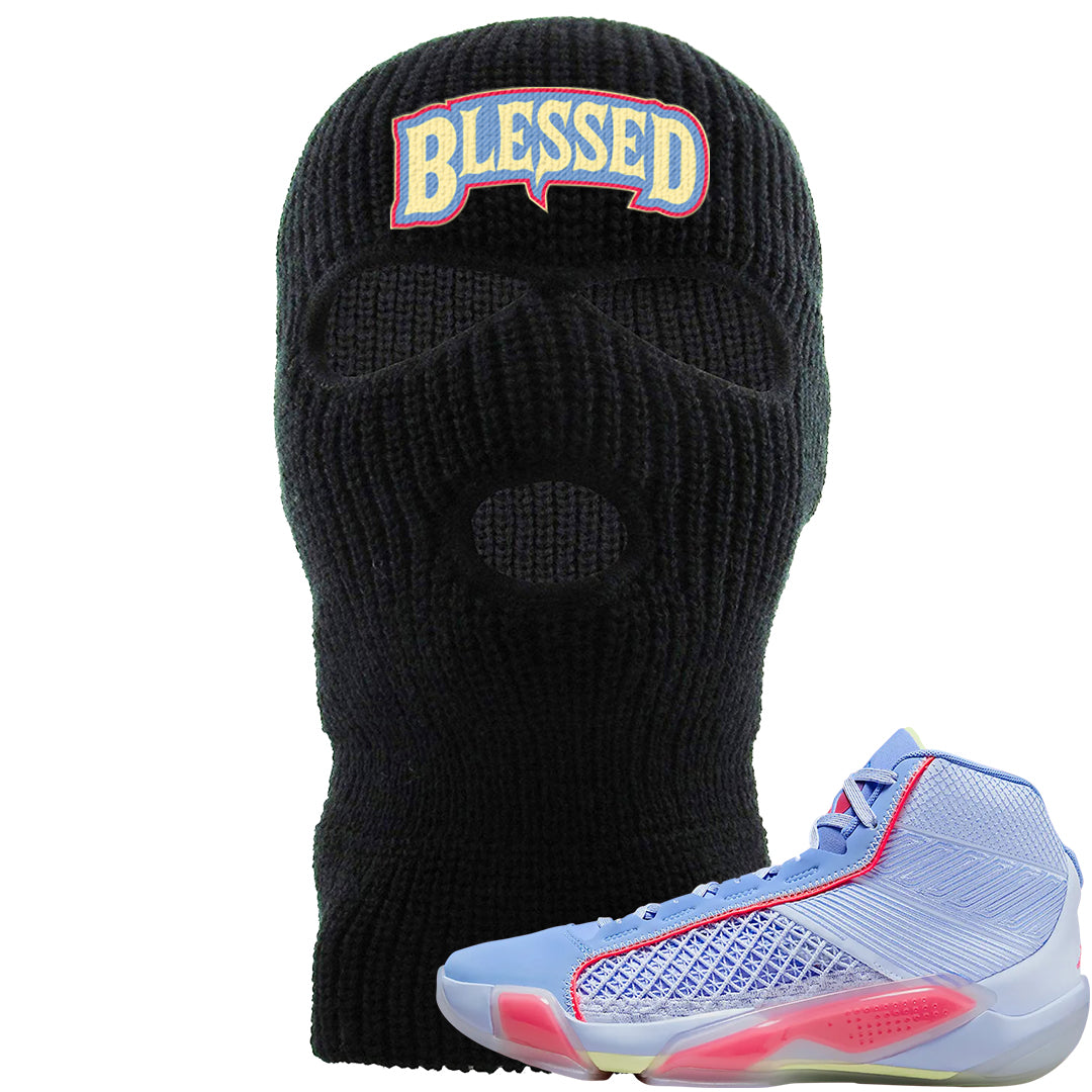 Fadeaway 38s Ski Mask | Blessed Arch, Black