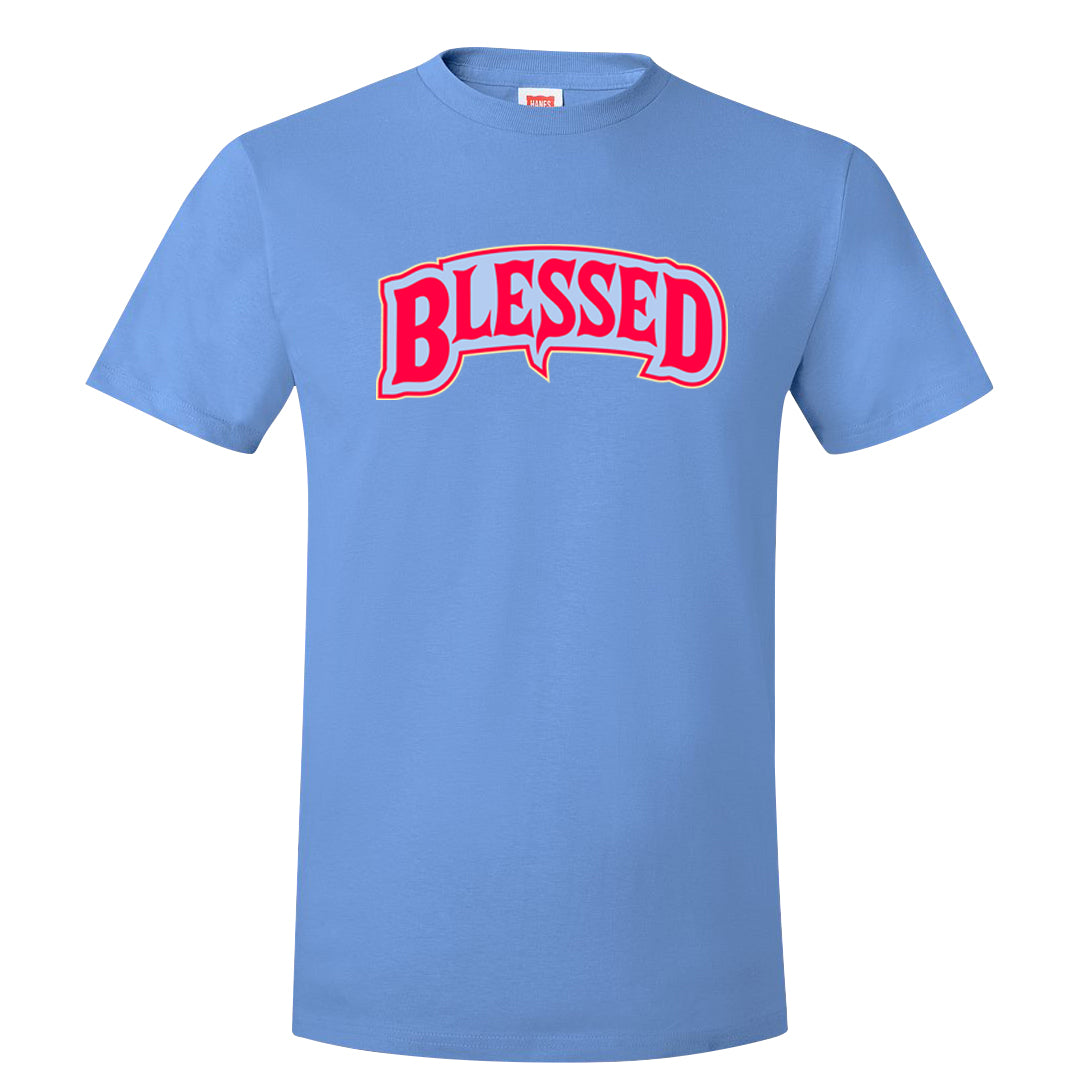 Fadeaway 38s T Shirt | Blessed Arch, Carolina Blue