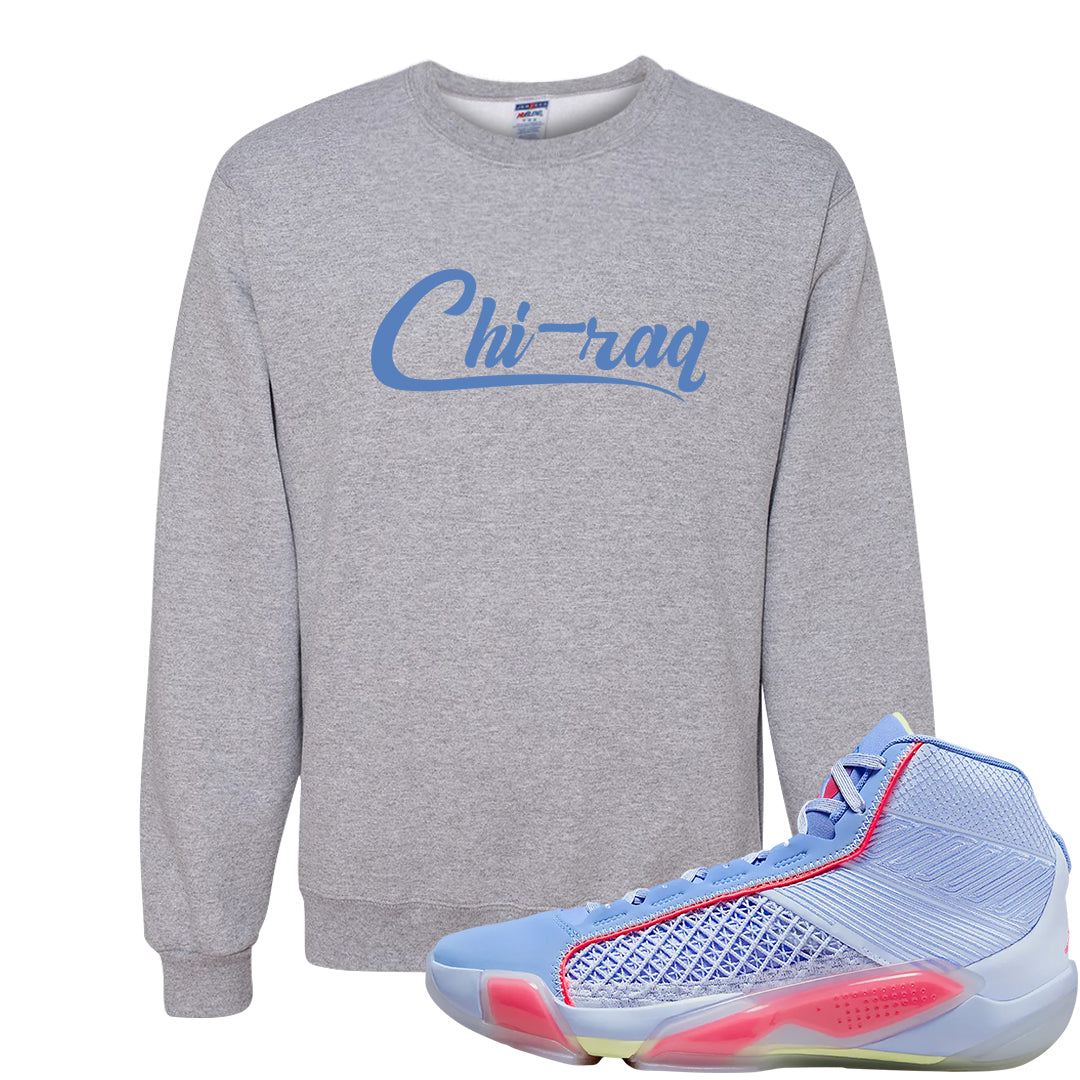 Fadeaway 38s Crewneck Sweatshirt | Chiraq, Ash