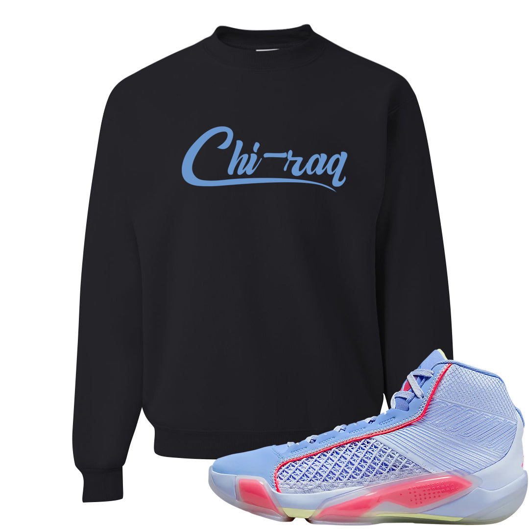 Fadeaway 38s Crewneck Sweatshirt | Chiraq, Black