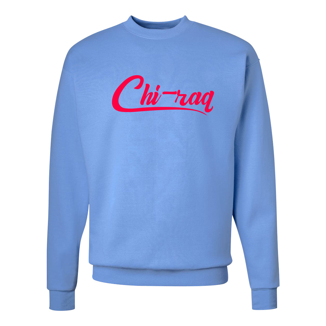 Fadeaway 38s Crewneck Sweatshirt | Chiraq, Carolina Blue