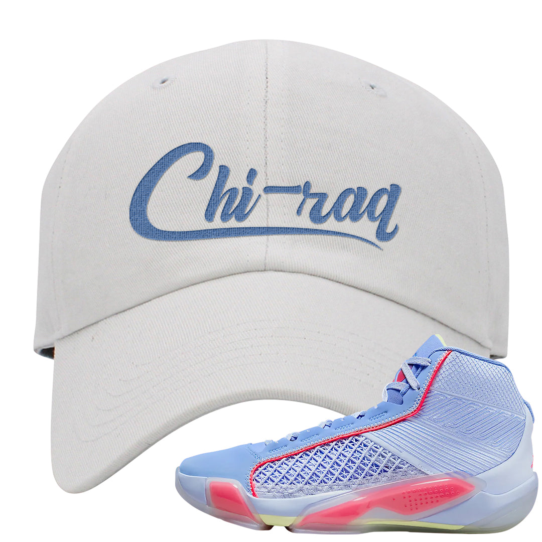 Fadeaway 38s Dad Hat | Chiraq, White