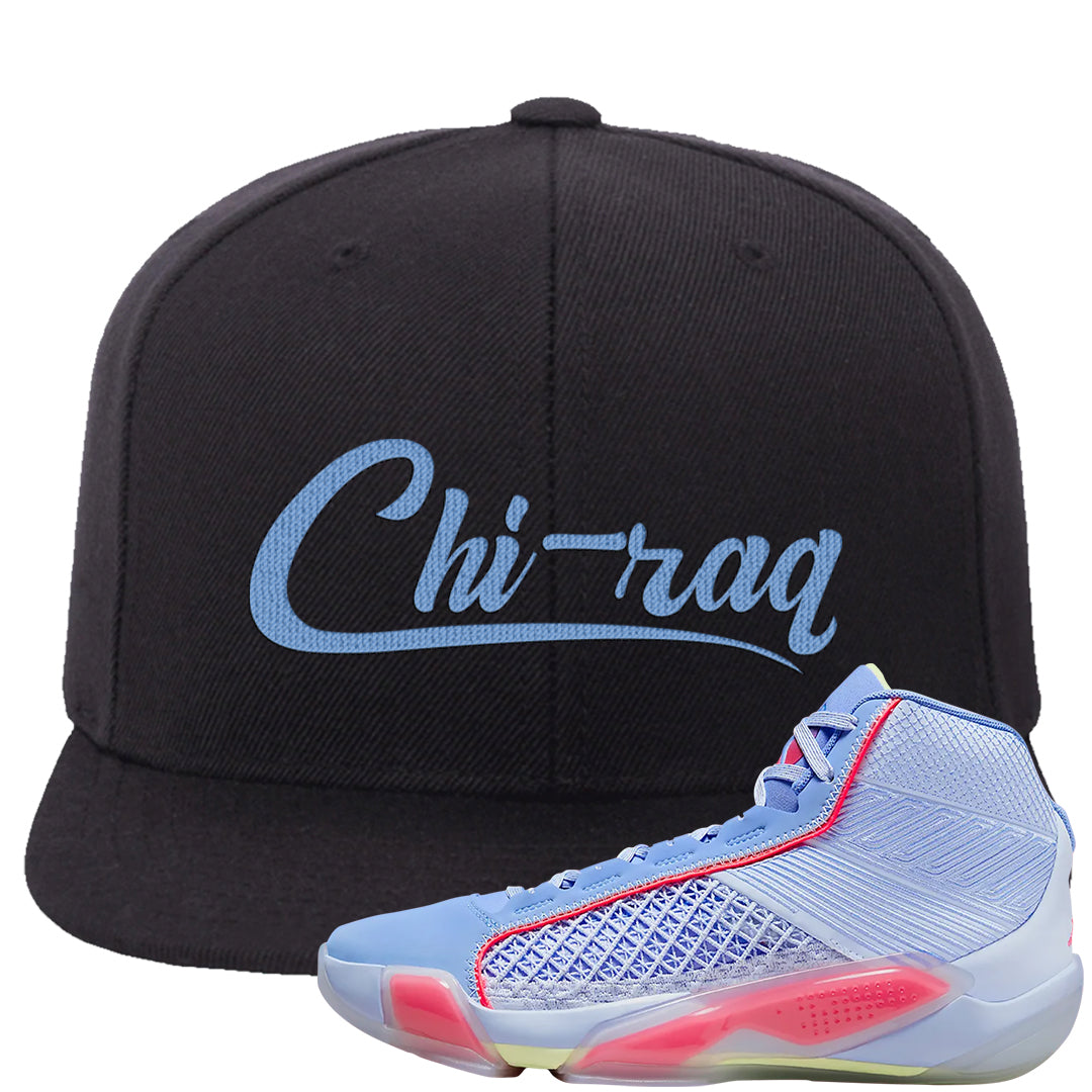 Fadeaway 38s Snapback Hat | Chiraq, Black