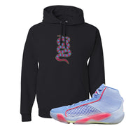 Fadeaway 38s Hoodie | Coiled Snake, Black