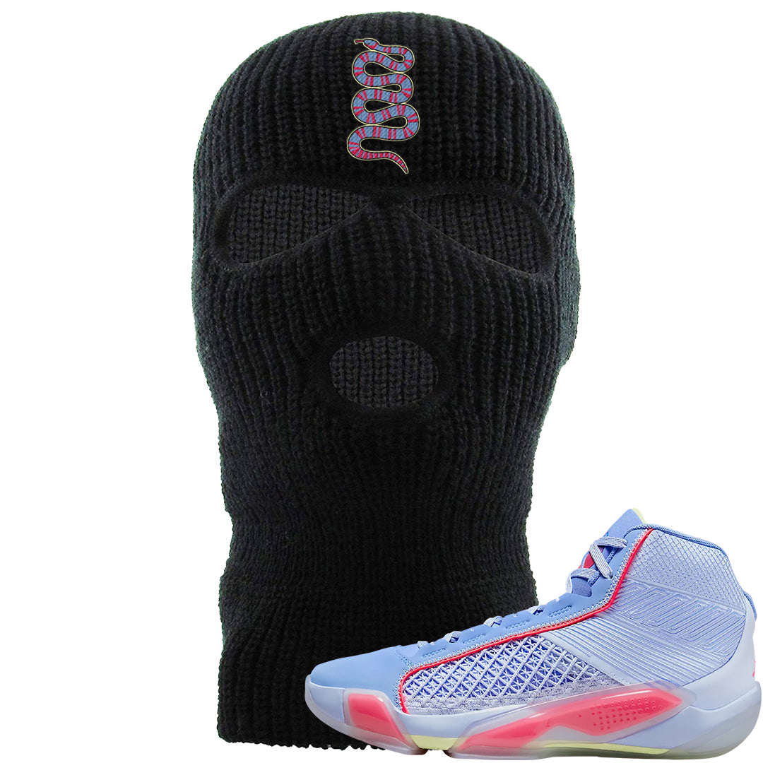 Fadeaway 38s Ski Mask | Coiled Snake, Black