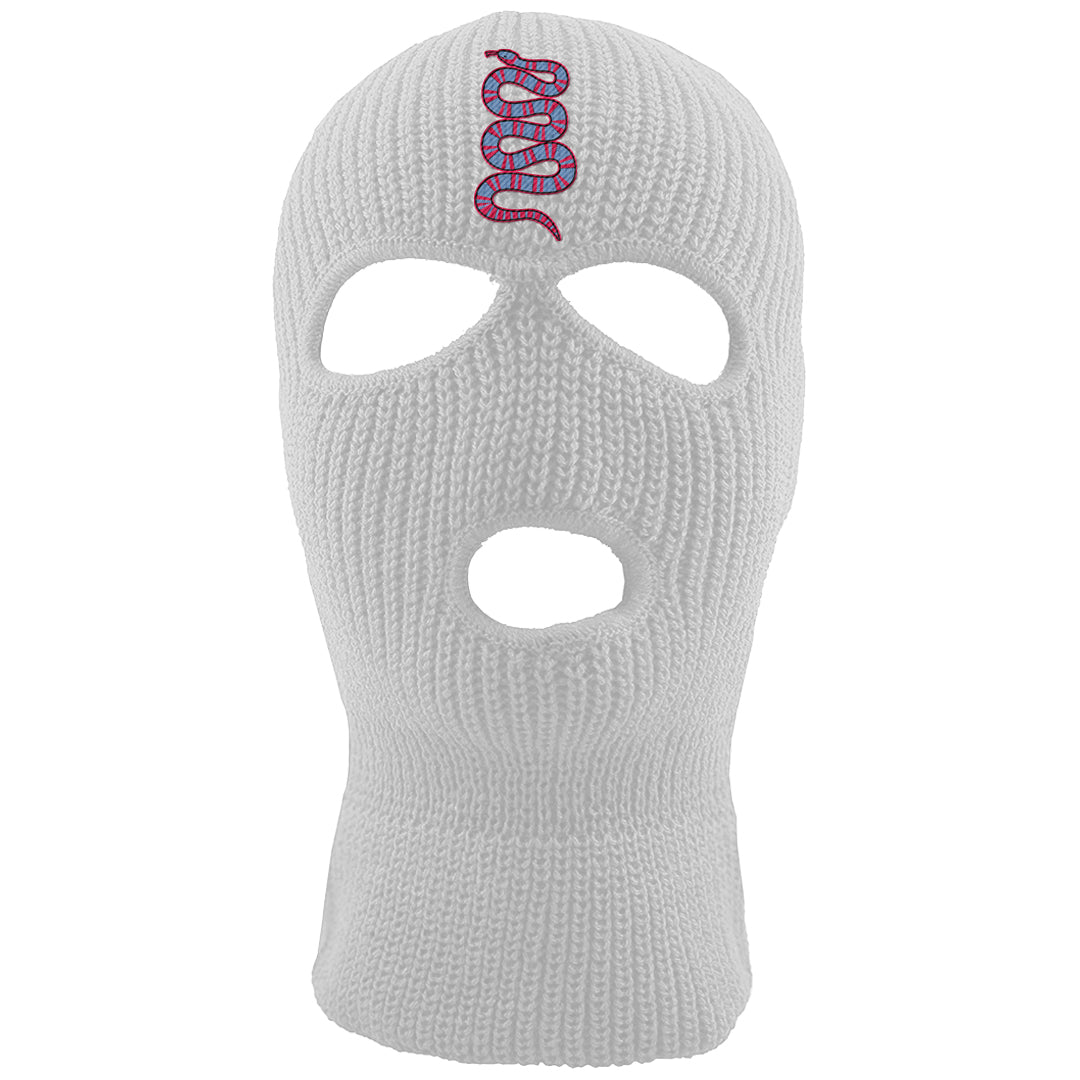 Fadeaway 38s Ski Mask | Coiled Snake, White