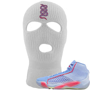 Fadeaway 38s Ski Mask | Coiled Snake, White