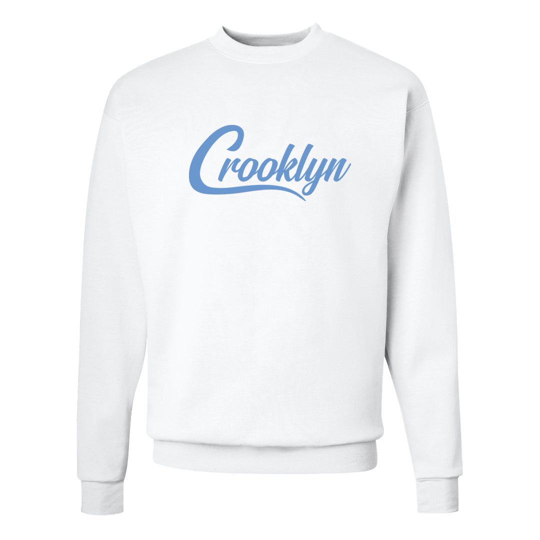 Fadeaway 38s Crewneck Sweatshirt | Crooklyn, White
