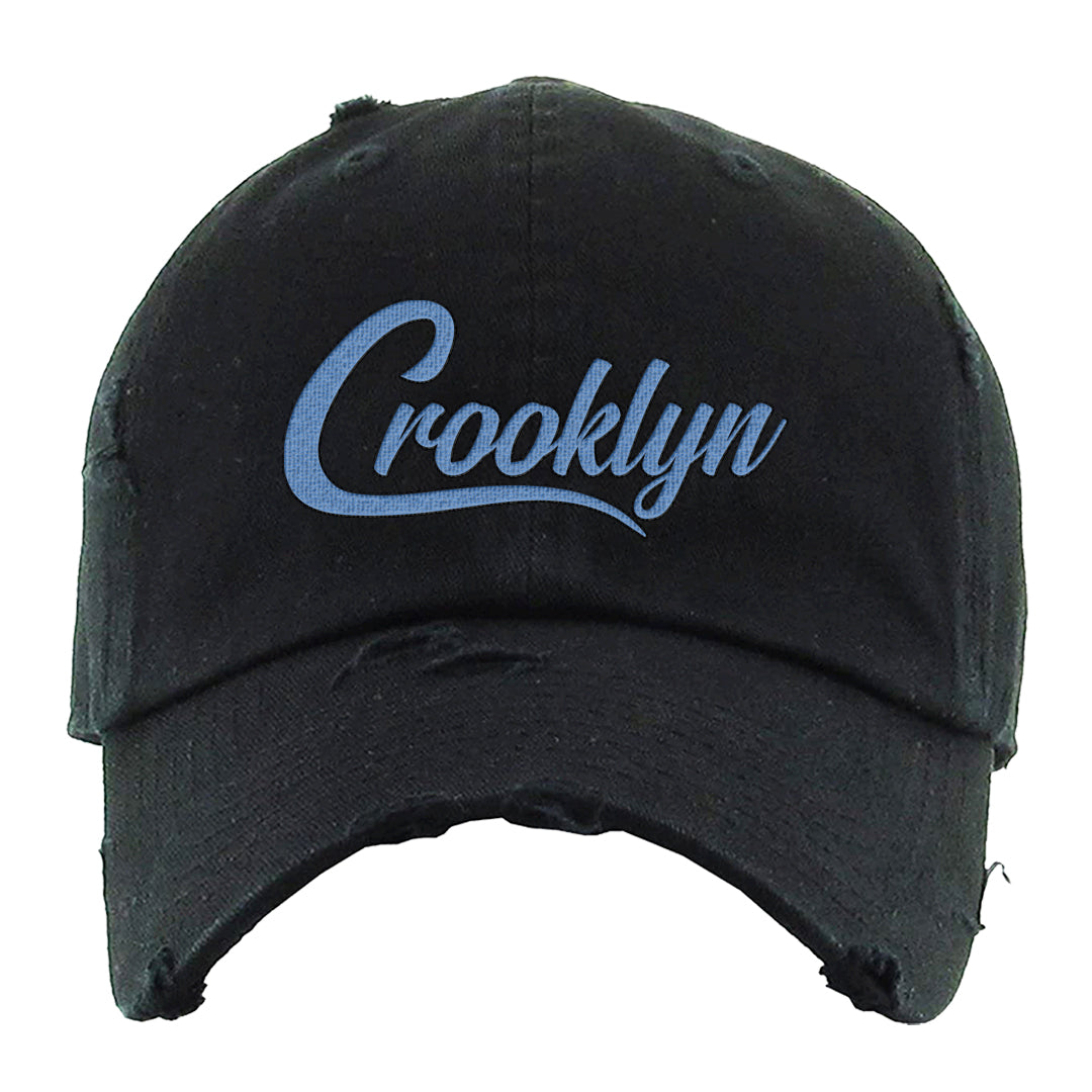 Fadeaway 38s Distressed Dad Hat | Crooklyn, Black