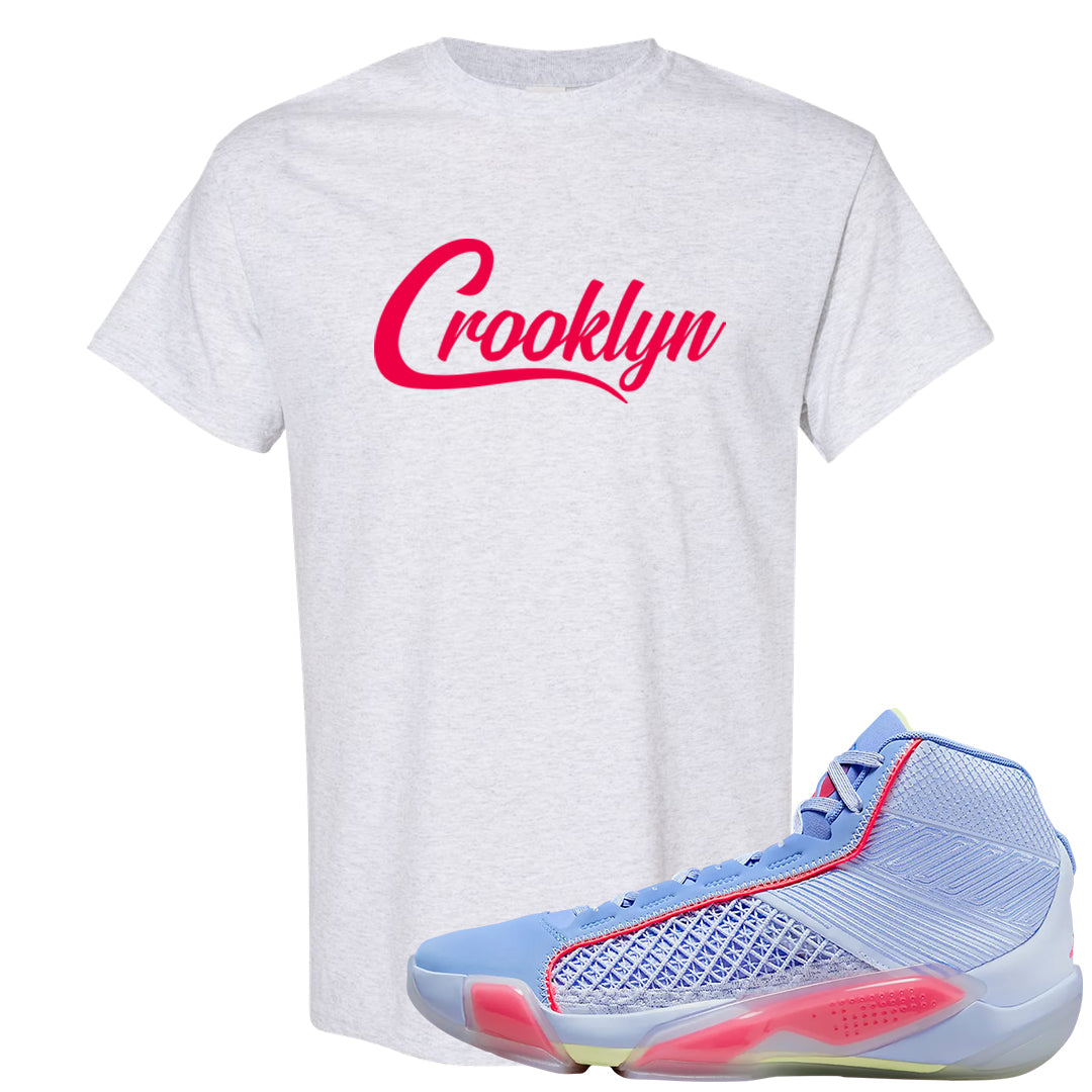 Fadeaway 38s T Shirt | Crooklyn, Ash