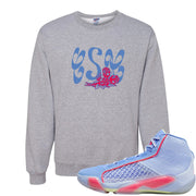 Fadeaway 38s Crewneck Sweatshirt | Certified Sneakerhead, Ash