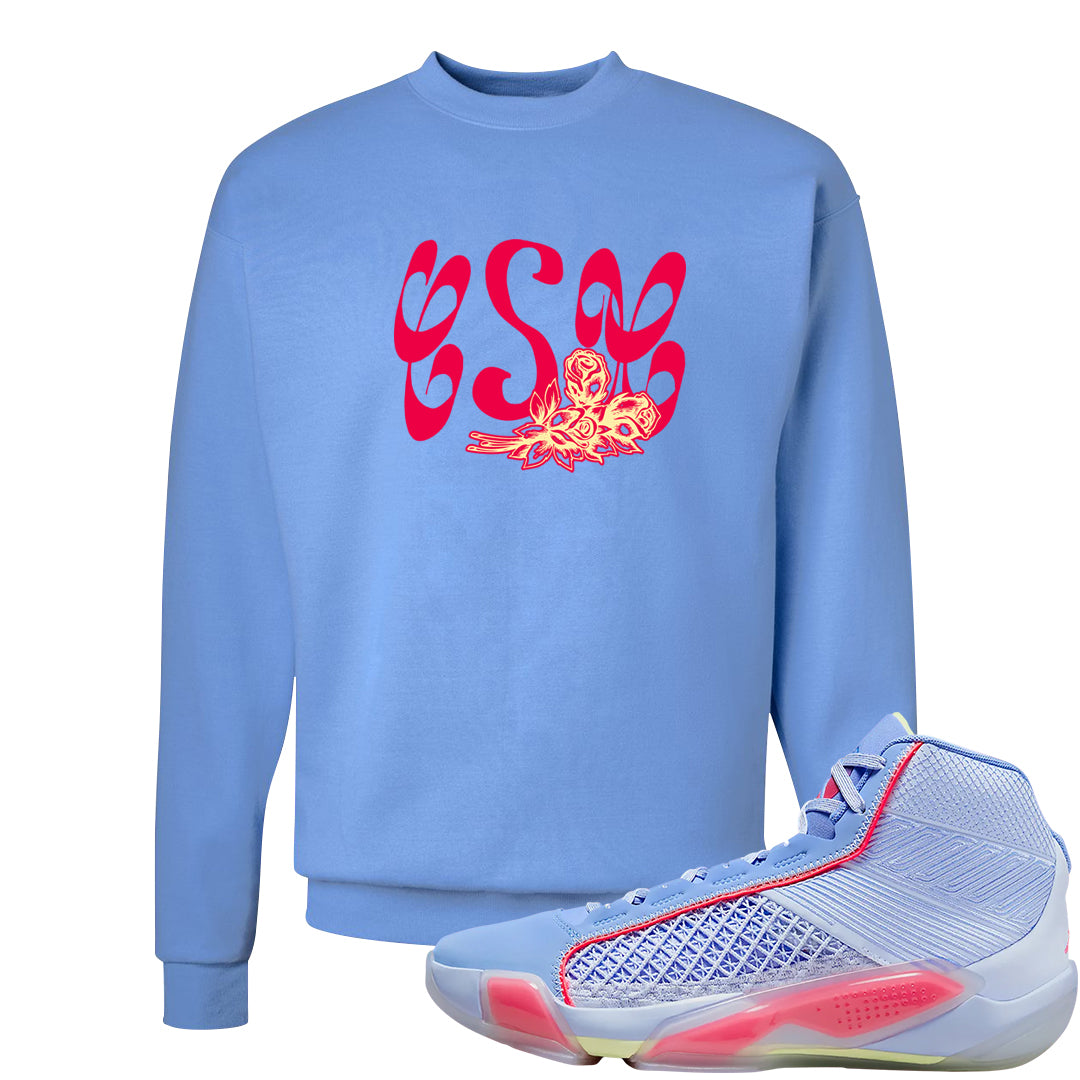 Fadeaway 38s Crewneck Sweatshirt | Certified Sneakerhead, Carolina Blue