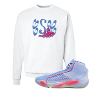 Fadeaway 38s Crewneck Sweatshirt | Certified Sneakerhead, White