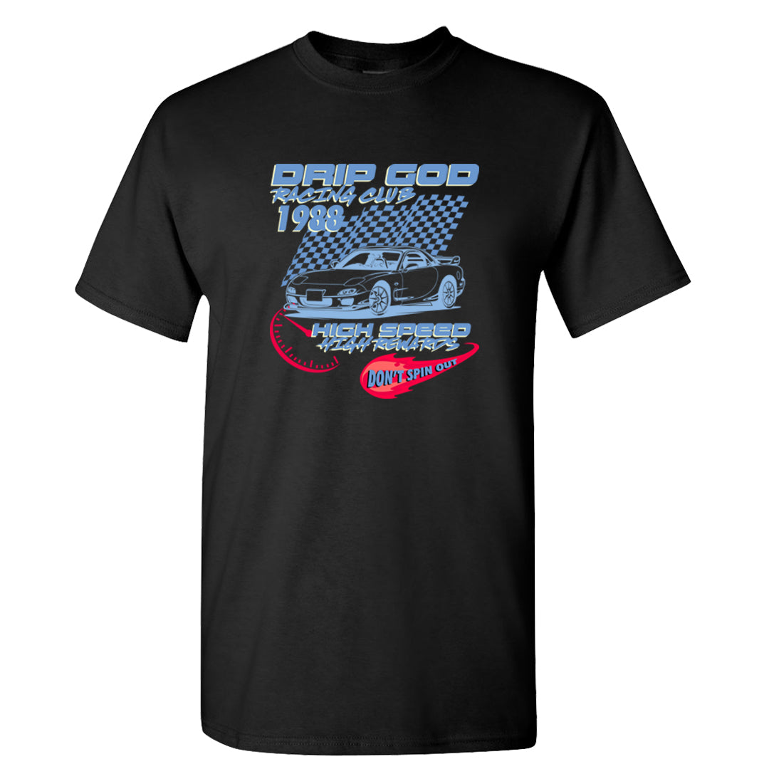 Fadeaway 38s T Shirt | Drip God Racing Club, Black