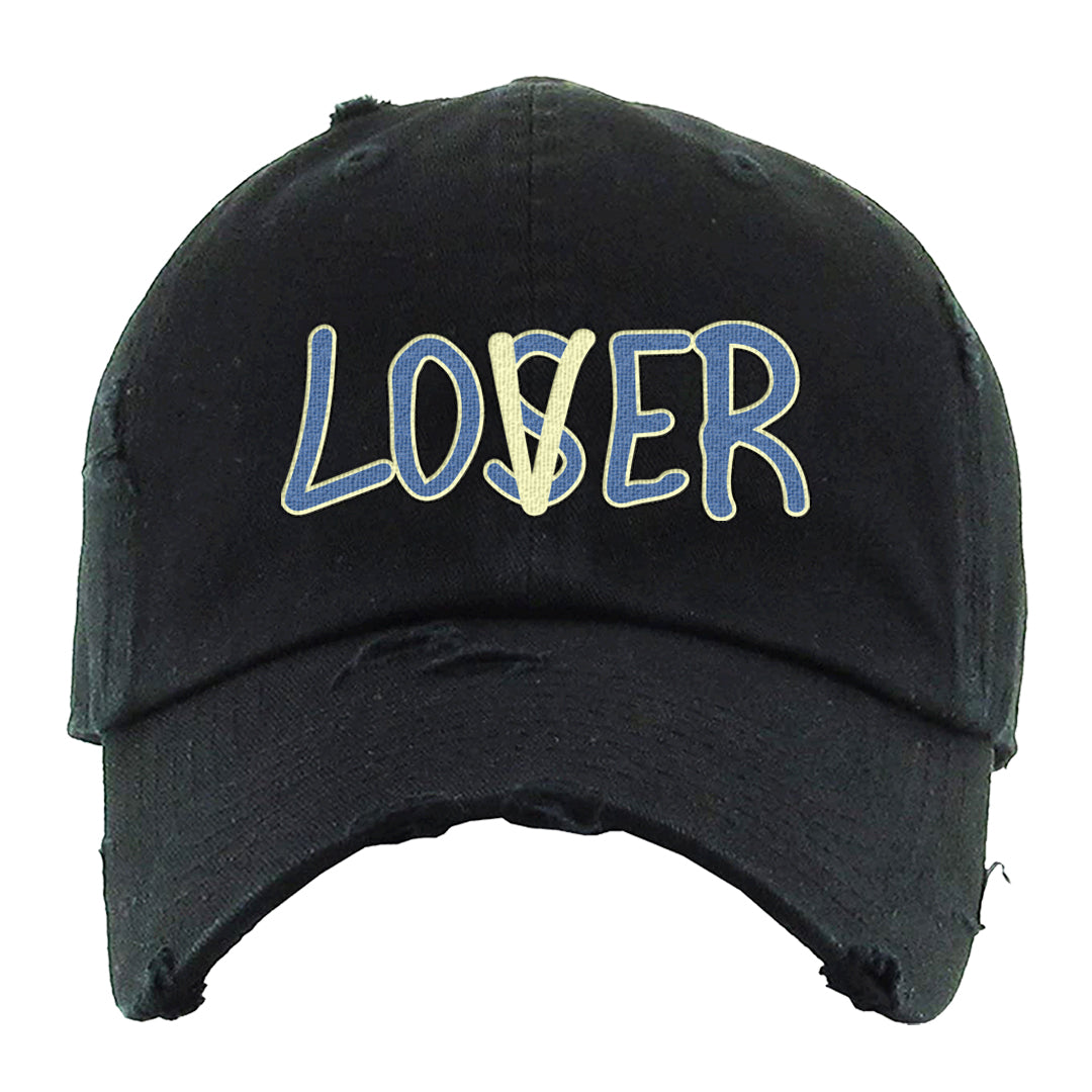 Fadeaway 38s Distressed Dad Hat | Lover, Black