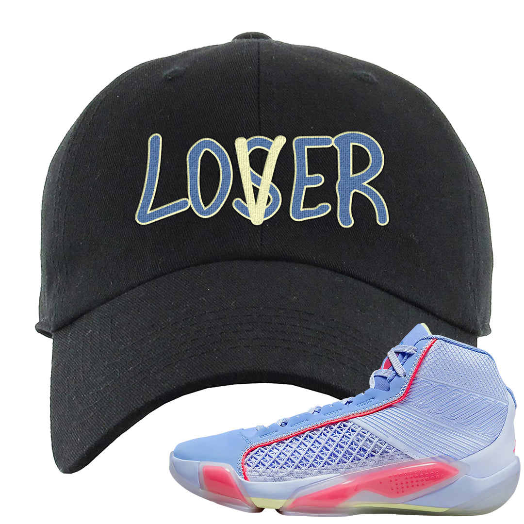 Fadeaway 38s Dad Hat | Lover, Black