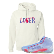 Fadeaway 38s Hoodie | Lover, White