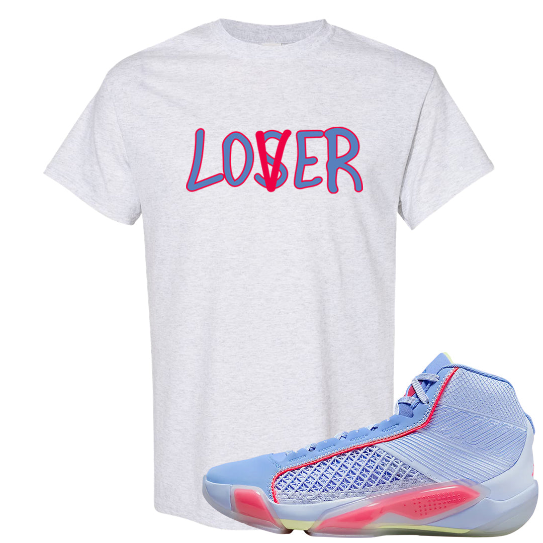 Fadeaway 38s T Shirt | Lover, Ash