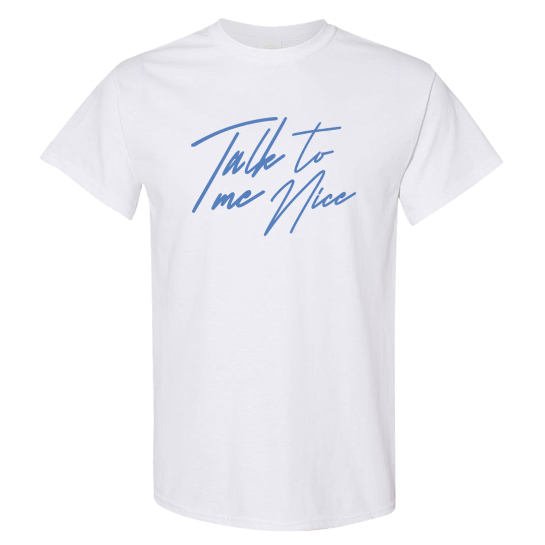 Fadeaway 38s T Shirt | Talk To Me Nice, White