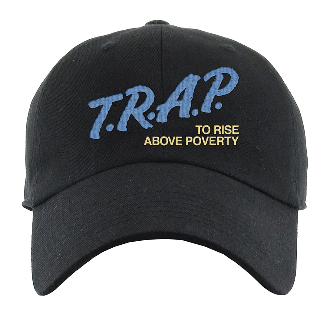 Fadeaway 38s Dad Hat | Trap To Rise Above Poverty, Black
