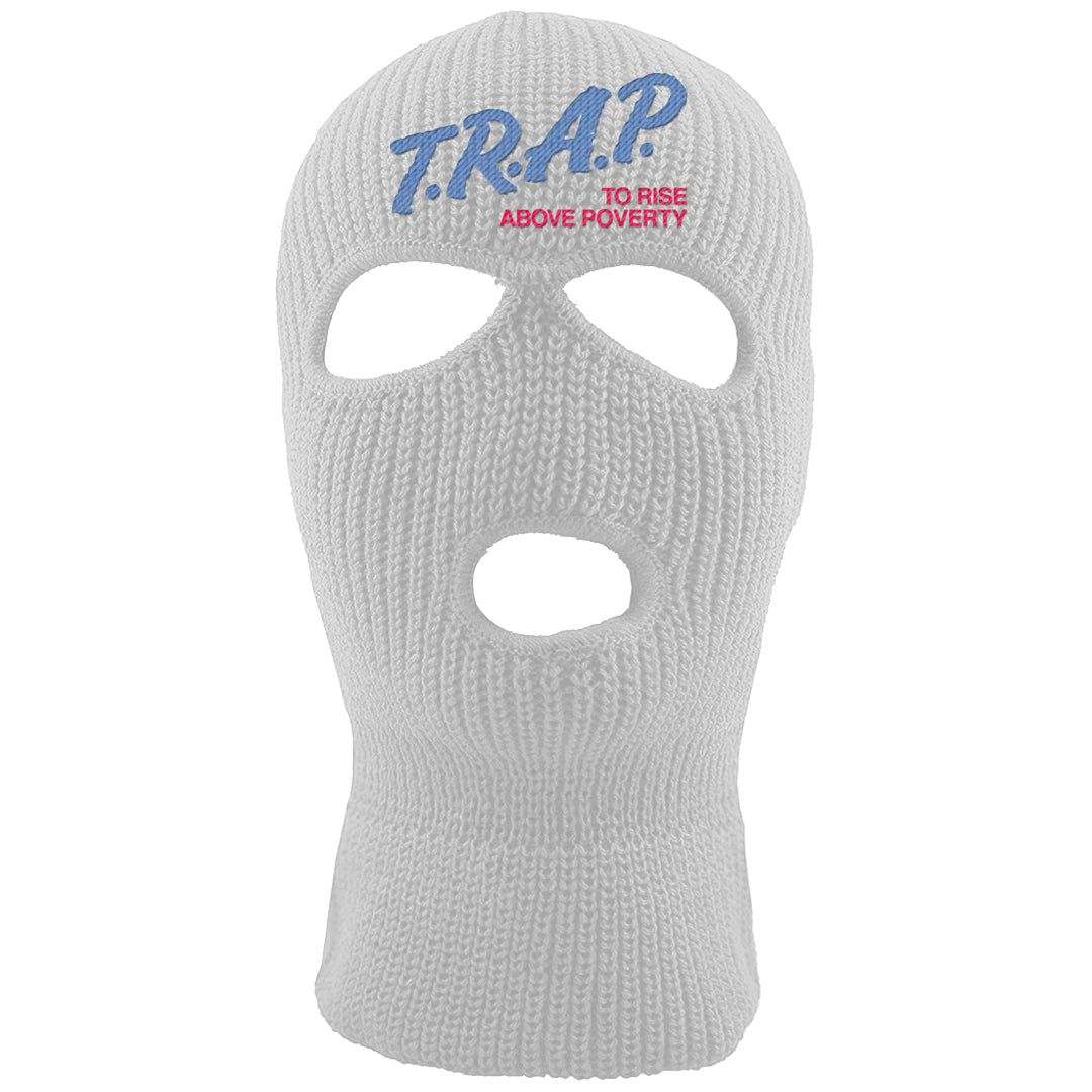 Fadeaway 38s Ski Mask | Trap To Rise Above Poverty, White