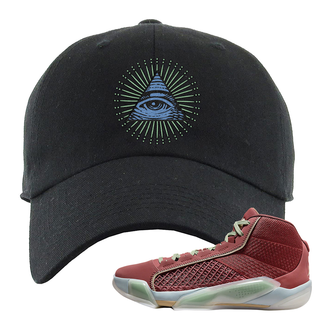 Year of the Dragon 38s Dad Hat | All Seeing Eye, Black
