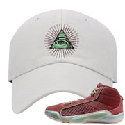 Year of the Dragon 38s Dad Hat | All Seeing Eye, White