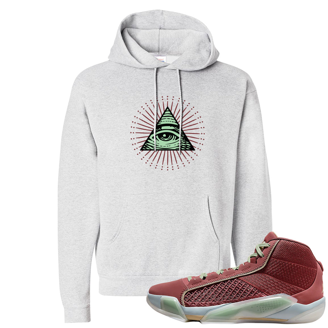 Year of the Dragon 38s Hoodie | All Seeing Eye, Ash