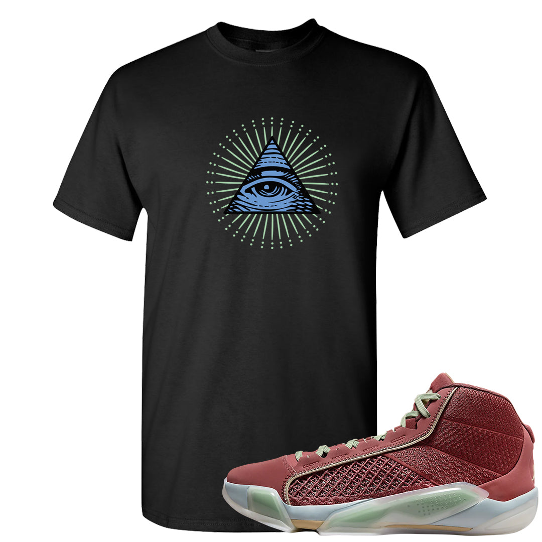 Year of the Dragon 38s T Shirt | All Seeing Eye, Black