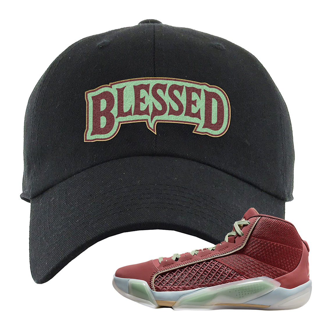 Year of the Dragon 38s Dad Hat | Blessed Arch, Black