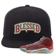 Year of the Dragon 38s Snapback Hat | Blessed Arch, Black