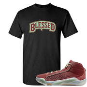 Year of the Dragon 38s T Shirt | Blessed Arch, Black