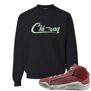 Year of the Dragon 38s Crewneck Sweatshirt | Chiraq, Black