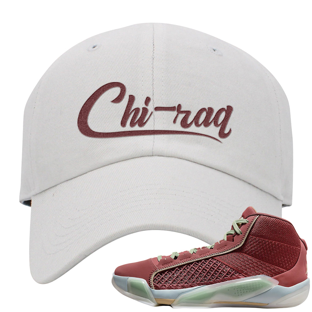Year of the Dragon 38s Dad Hat | Chiraq, White