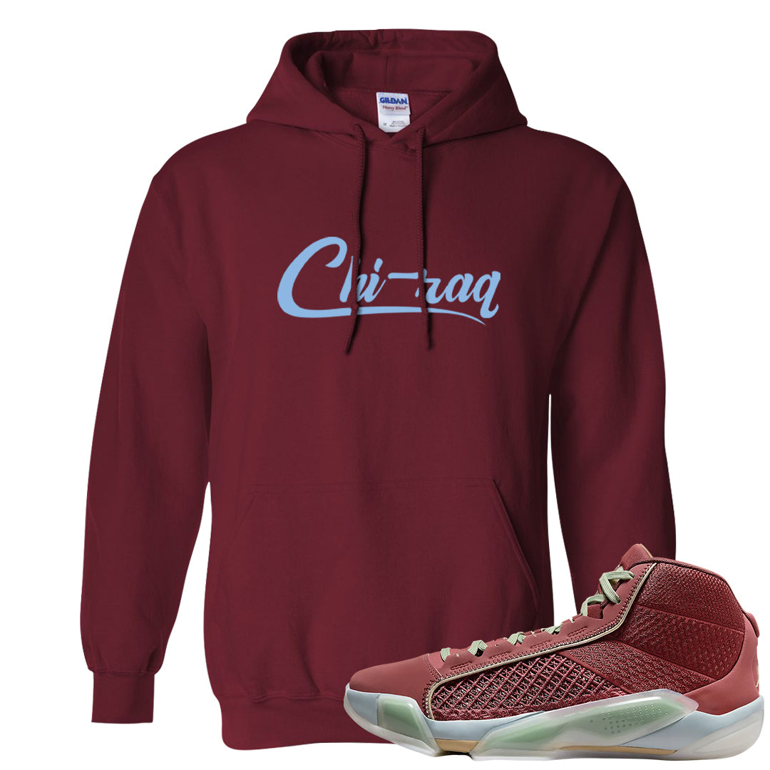 Year of the Dragon 38s Hoodie | Chiraq, Garnet