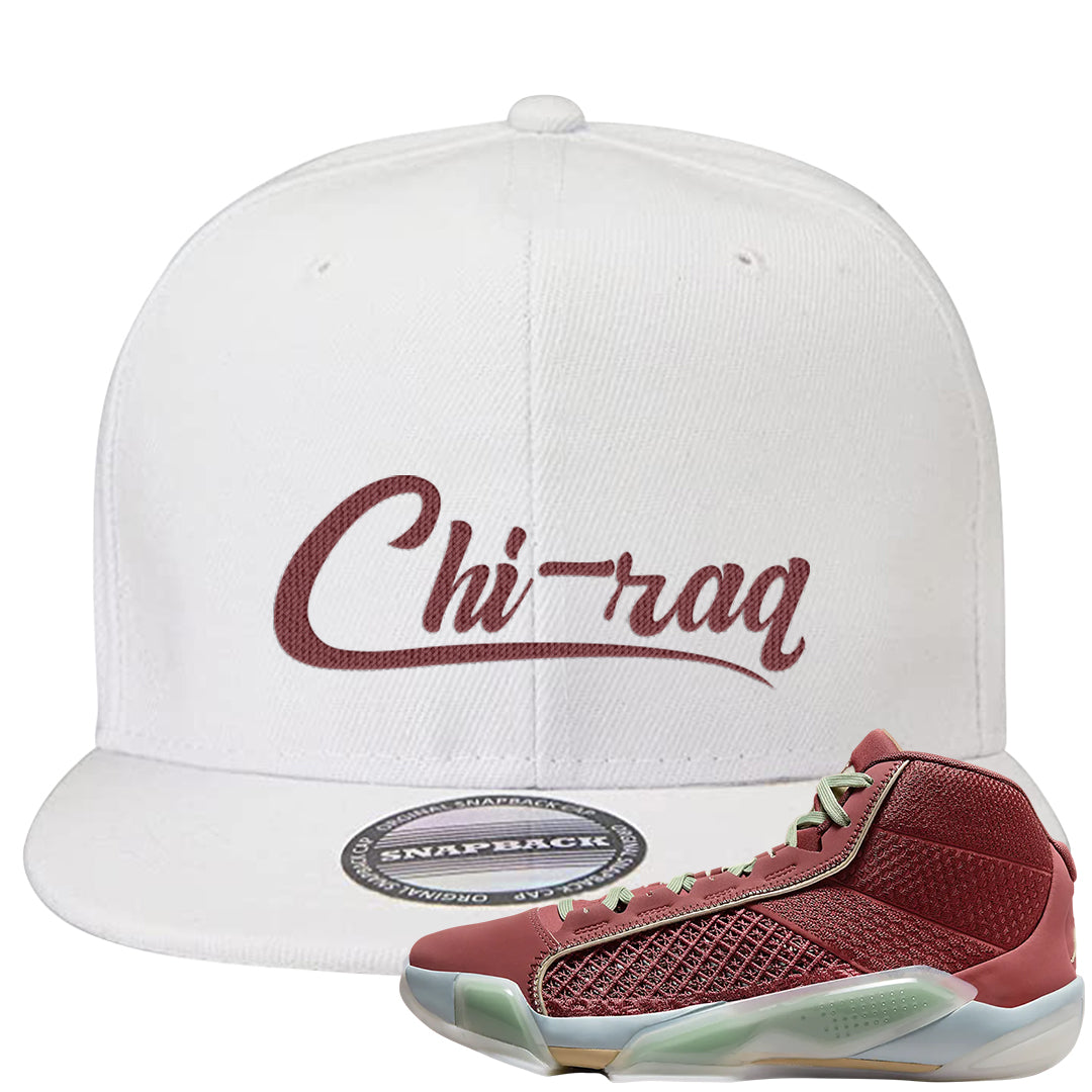 Year of the Dragon 38s Snapback Hat | Chiraq, White