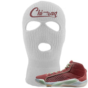 Year of the Dragon 38s Ski Mask | Chiraq, White