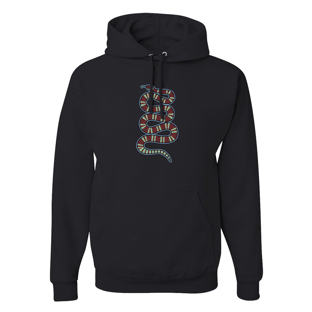 Year of the Dragon 38s Hoodie | Coiled Snake, Black