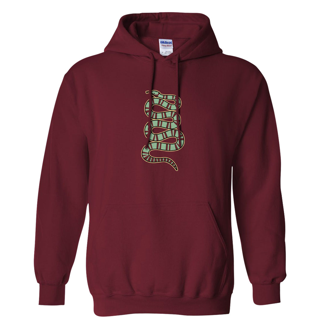 Year of the Dragon 38s Hoodie | Coiled Snake, Garnet
