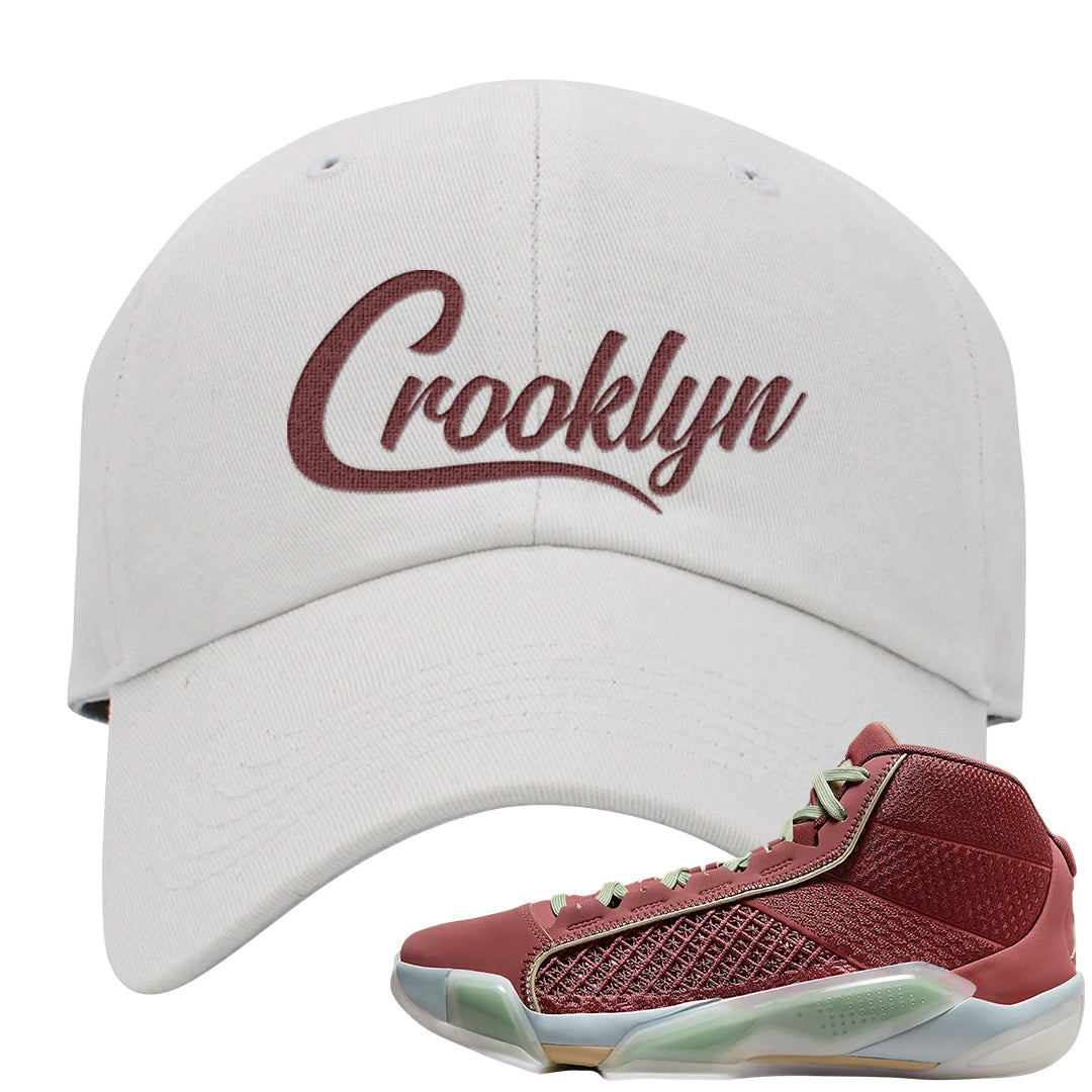 Year of the Dragon 38s Dad Hat | Crooklyn, White