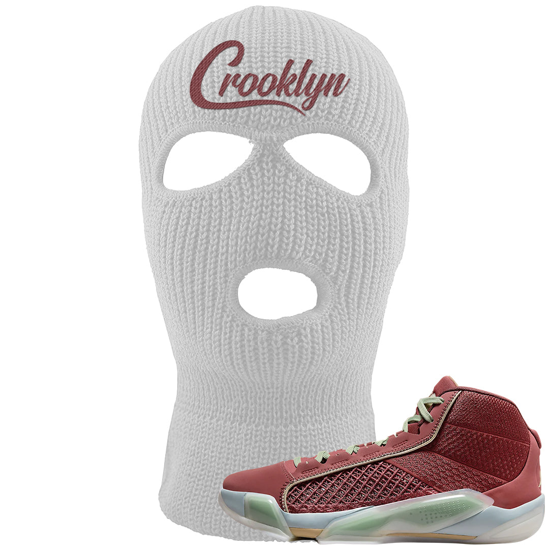 Year of the Dragon 38s Ski Mask | Crooklyn, White