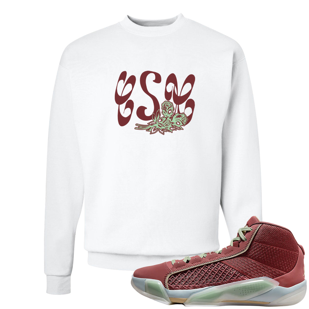 Year of the Dragon 38s Crewneck Sweatshirt | Certified Sneakerhead, White