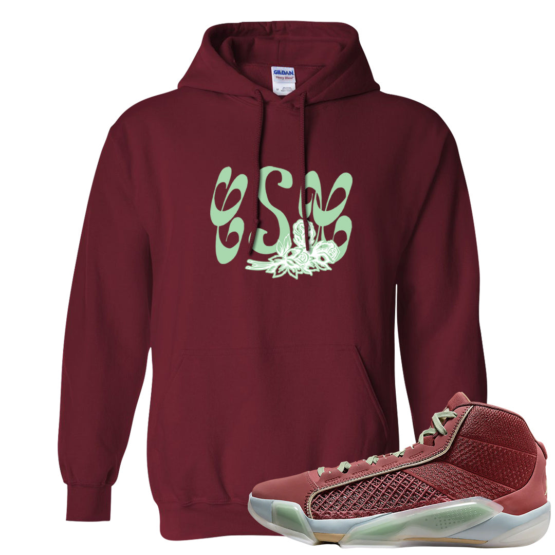 Year of the Dragon 38s Hoodie | Certified Sneakerhead, Garnet