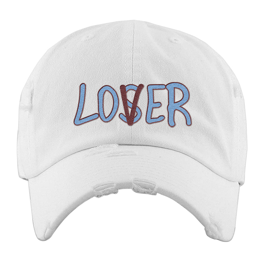 Year of the Dragon 38s Distressed Dad Hat | Lover, White